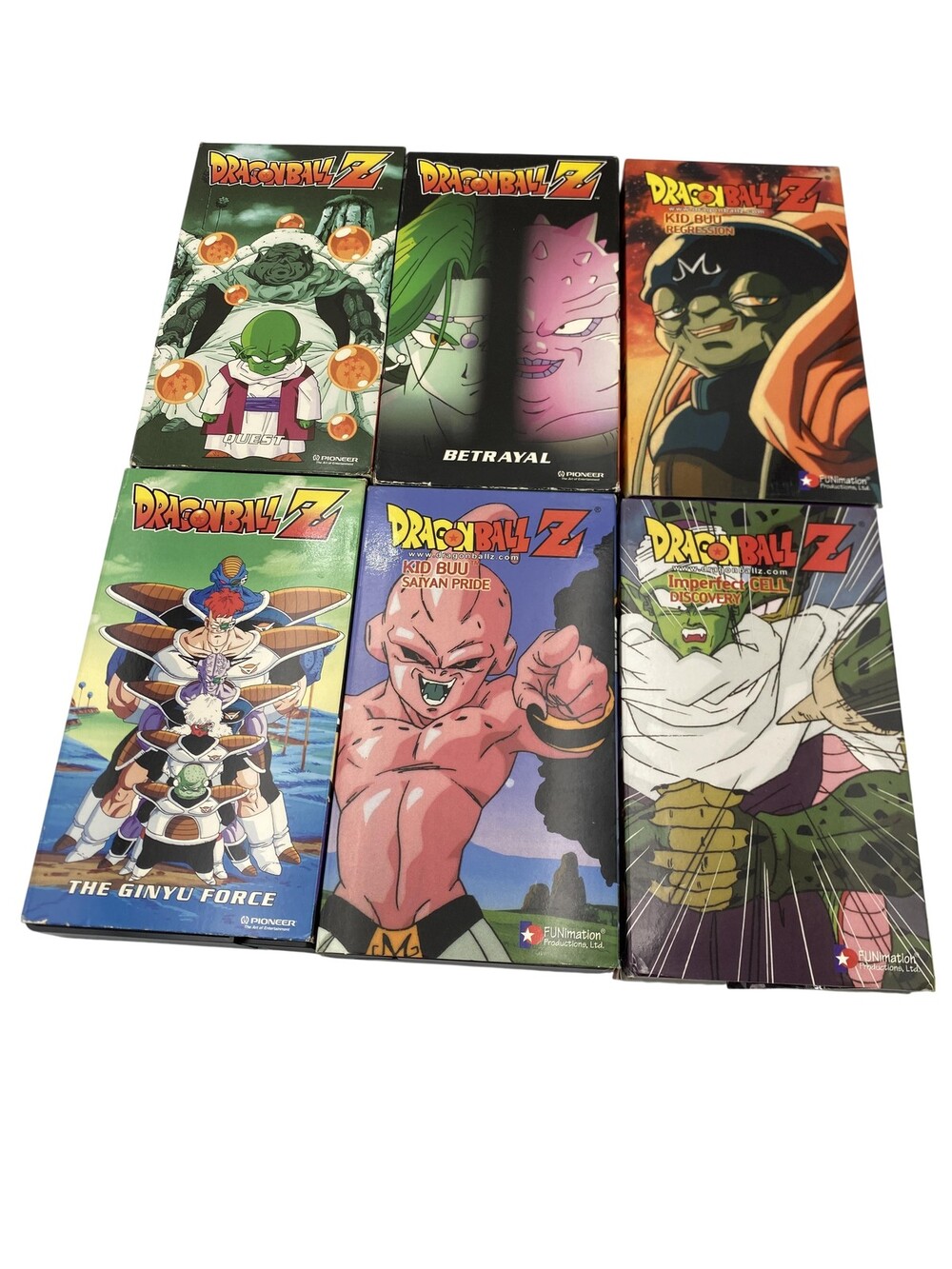 Vintage Dragon Ball Z Kai VHS Lot 6 Tapes Funimation Pioneer English Dub NTSC